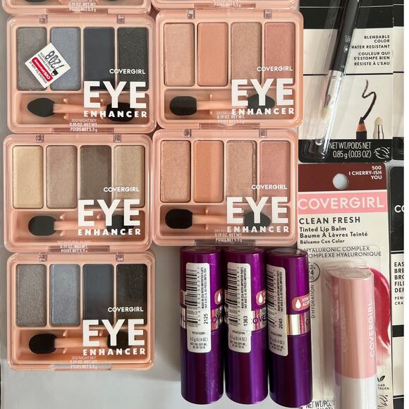 Lot 22 CoverGirl Face/Eyes/Lips Makeup Mixed Lots - Picture 6 of 16
